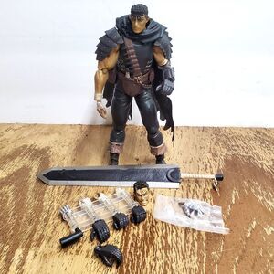Figma Berserk Guts "Black Swordsman" by Max Factory includes hands sword heads